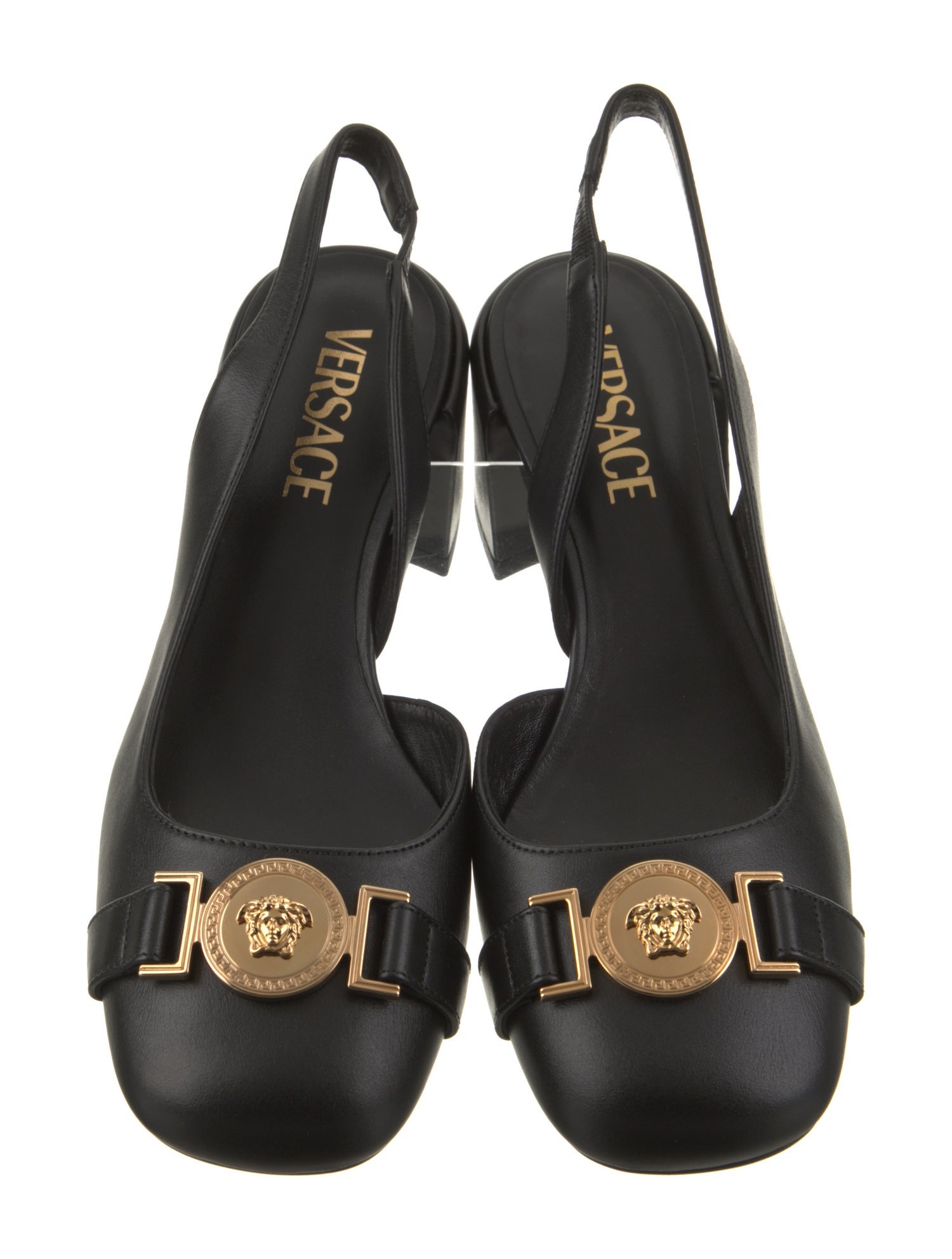 Versace Leather Slingback Pumps